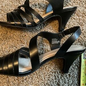 Elegant Black Strappy Heels